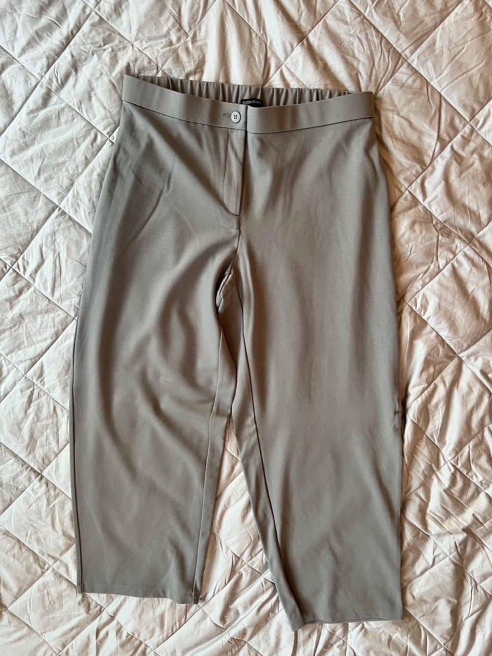 Eileen Fisher Women’s Gray Tencel Knit Stright Leg Pants Size
